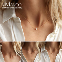 Load image into Gallery viewer, pearl choker in necklace style