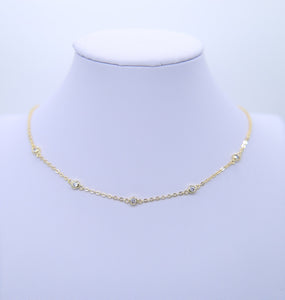 Gold pearl Necklace