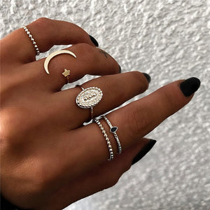 Finger rings  set with various designs