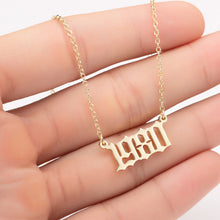 Load image into Gallery viewer, Birth year necklaces