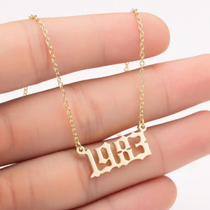 Birth year necklaces