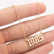 Load image into Gallery viewer, Birth year necklaces