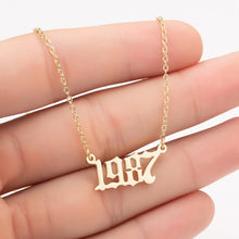 Load image into Gallery viewer, Birth year necklaces