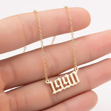 Load image into Gallery viewer, Birth year necklaces