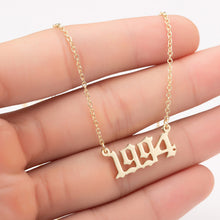 Load image into Gallery viewer, Birth year necklaces