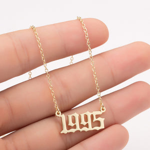 Birth year necklaces