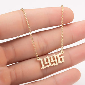 Birth year necklaces