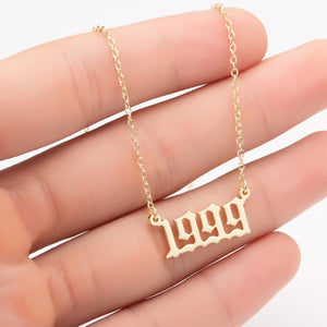 Birth year necklaces