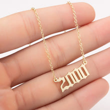 Load image into Gallery viewer, Birth year necklaces