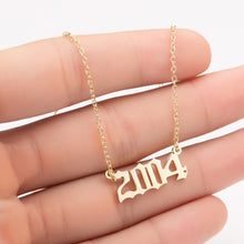 Load image into Gallery viewer, Birth year necklaces