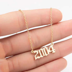 Birth year necklaces