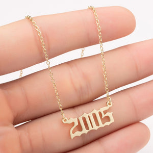 Birth year necklaces