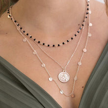 Load image into Gallery viewer, ladies choker necklce with moon and star