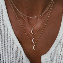 Load image into Gallery viewer, ladies choker necklce with moon and star