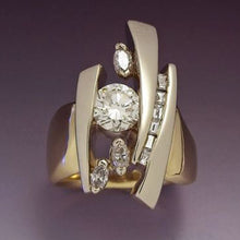 Load image into Gallery viewer, uniqe stone rings for ladies