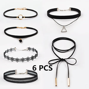 Black color  Choker sets with peerless styles