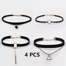 Load image into Gallery viewer, Black color  Choker sets with peerless styles