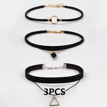 Load image into Gallery viewer, Black color  Choker sets with peerless styles