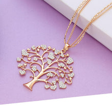 Load image into Gallery viewer, tree  with triple chain necklace