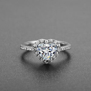 Crystal style  engagement ring