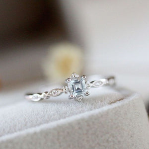 Crystal style  engagement ring