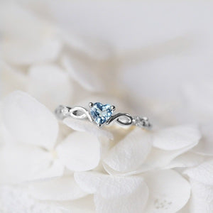 Crystal style  engagement ring